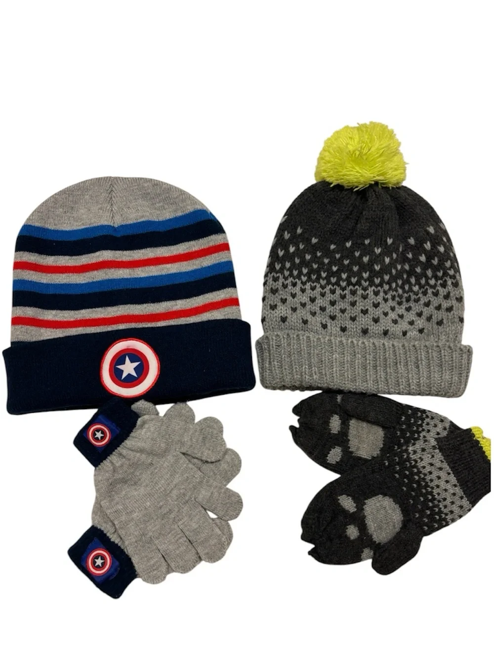 Mini Boden, Marvel: hats and mittens/gloves set